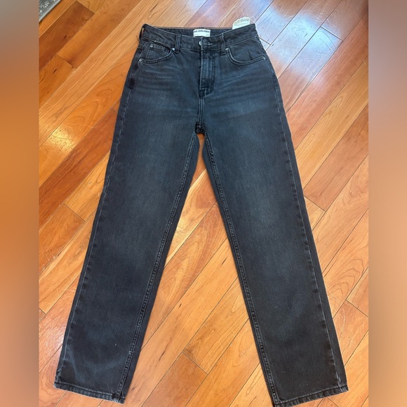 NWT WE THE FREE “THE PACIFICA“ HIGH RISE SLIM STRAIGHT LEG BLACK SIZE 26 - Picture 5 of 7